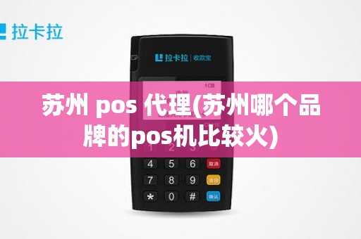 苏州 pos 代理(苏州哪个品牌的pos机比较火)