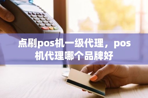 点刷pos机一级代理，pos机代理哪个品牌好