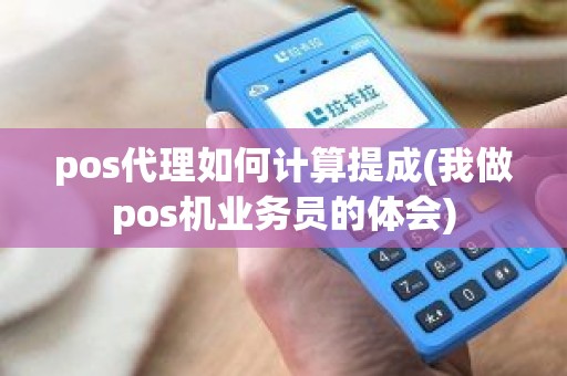 pos代理如何计算提成(我做pos机业务员的体会)