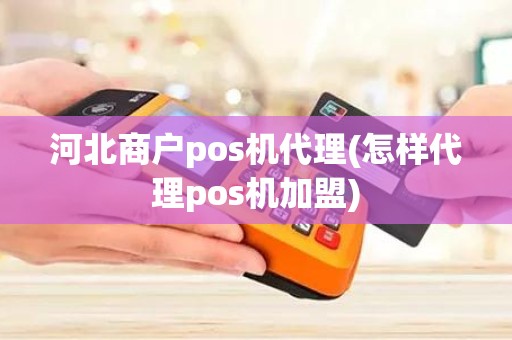 河北商户pos机代理(怎样代理pos机加盟)