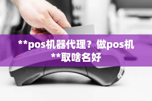 **pos机器代理？做pos机**取啥名好