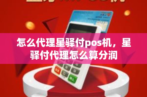 怎么代理星驿付pos机，星驿付代理怎么算分润