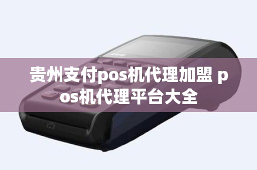 贵州支付pos机代理加盟 pos机代理平台大全