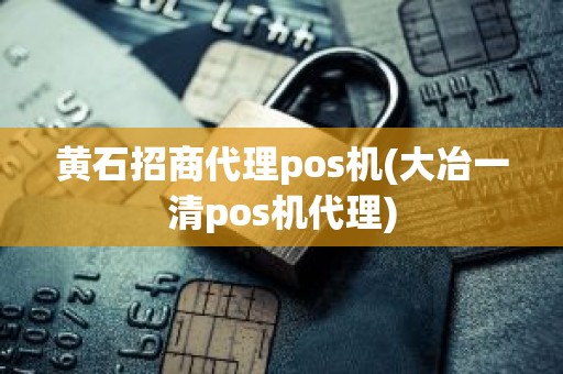 黄石招商代理pos机(大冶一清pos机代理)