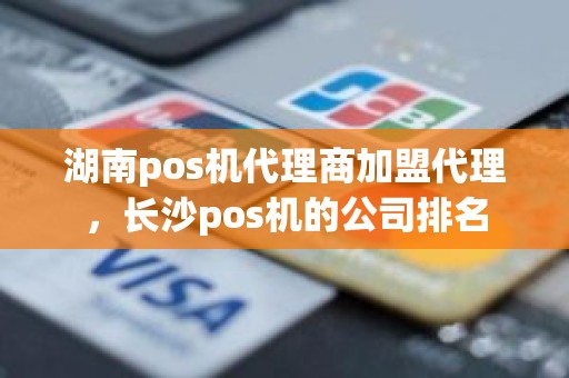 湖南pos机代理商加盟代理，长沙pos机的公司排名