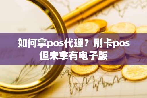 如何拿pos代理？刷卡pos但未拿有电子版