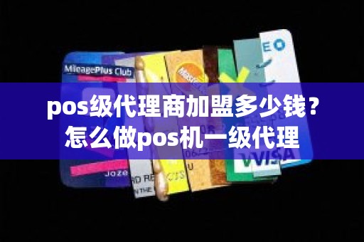 pos级代理商加盟多少钱？怎么做pos机一级代理