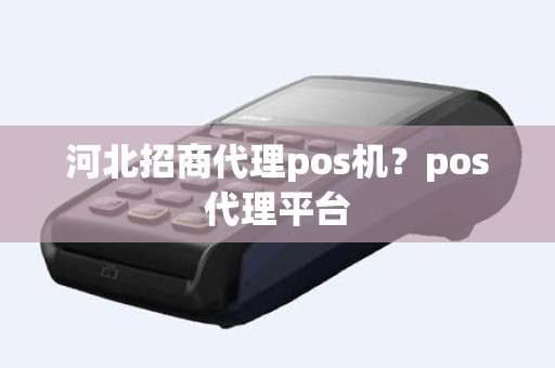 河北招商代理pos机？pos代理平台