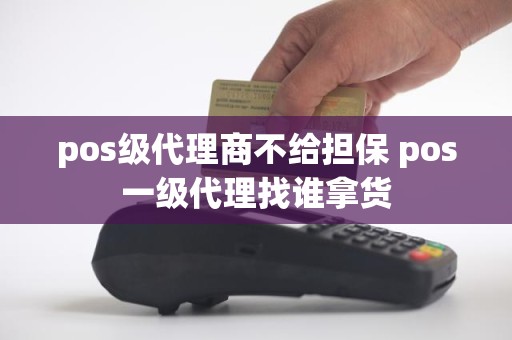 pos级代理商不给担保 pos一级代理找谁拿货