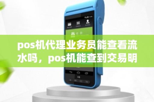 pos机代理业务员能查看流水吗，pos机能查到交易明细