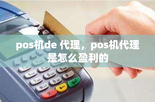 pos机de 代理，pos机代理是怎么盈利的