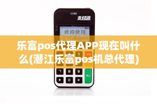 乐富pos代理APP现在叫什么(潜江乐富pos机总代理)