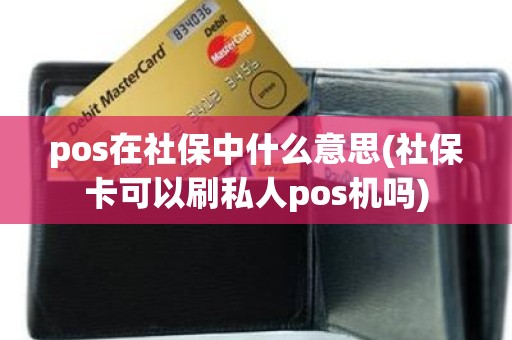 pos在社保中什么意思(社保卡可以刷私人pos机吗)