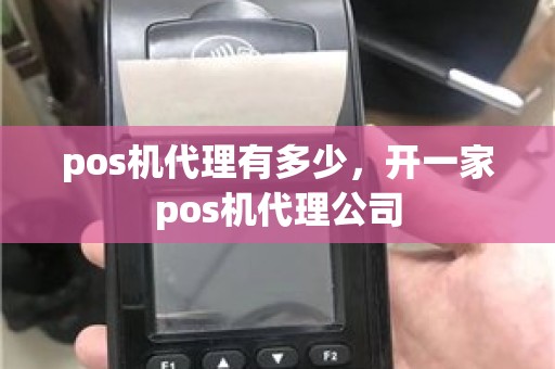 pos机代理有多少，开一家pos机代理公司