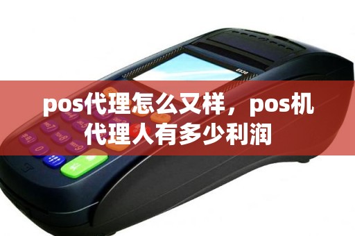 pos代理怎么又样，pos机代理人有多少利润