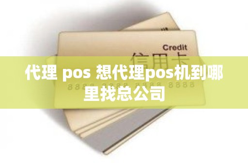 代理 pos 想代理pos机到哪里找总公司