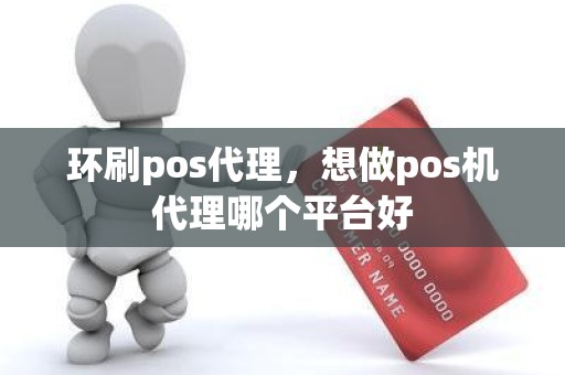 环刷pos代理，想做pos机代理哪个平台好