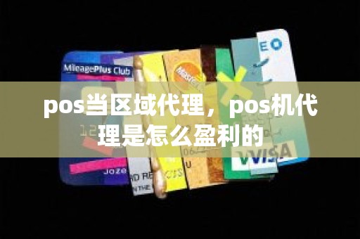 pos当区域代理，pos机代理是怎么盈利的