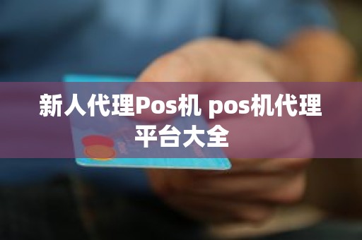 新人代理Pos机 pos机代理平台大全