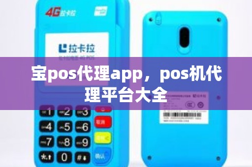 宝pos代理app，pos机代理平台大全