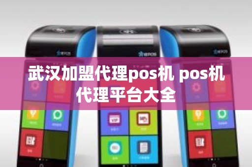 武汉加盟代理pos机 pos机代理平台大全