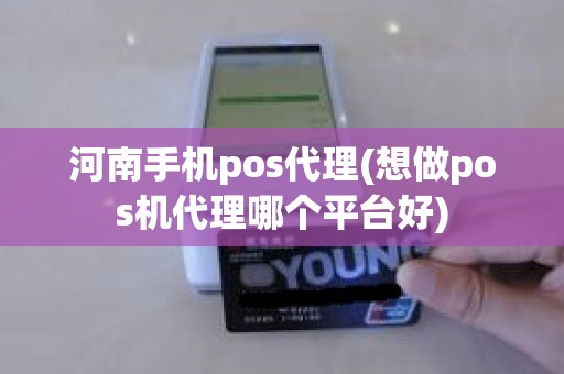 河南手机pos代理(想做pos机代理哪个平台好)