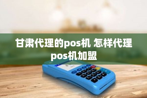 甘肃代理的pos机 怎样代理pos机加盟