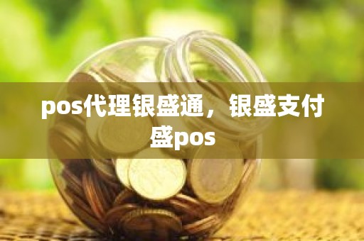 pos代理银盛通，银盛支付盛pos