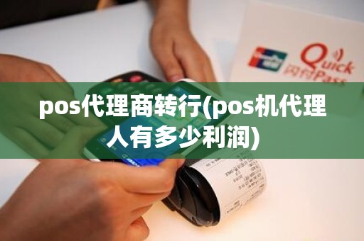 pos代理商转行(pos机代理人有多少利润)