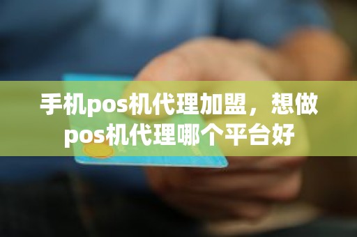 手机pos机代理加盟，想做pos机代理哪个平台好