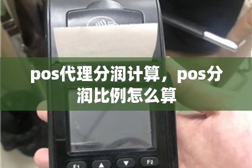 pos代理分润计算，pos分润比例怎么算