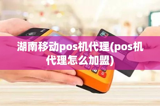 湖南移动pos机代理(pos机代理怎么加盟)