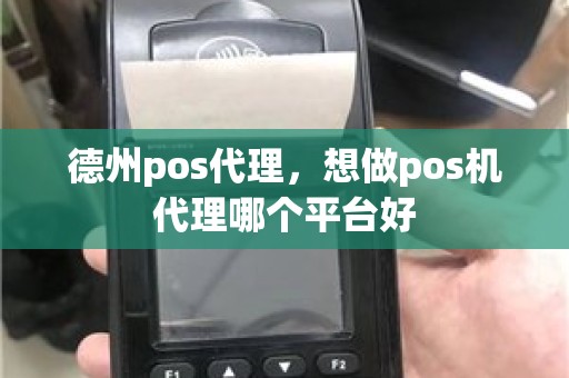 德州pos代理，想做pos机代理哪个平台好