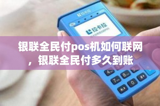银联全民付pos机如何联网，银联全民付多久到账