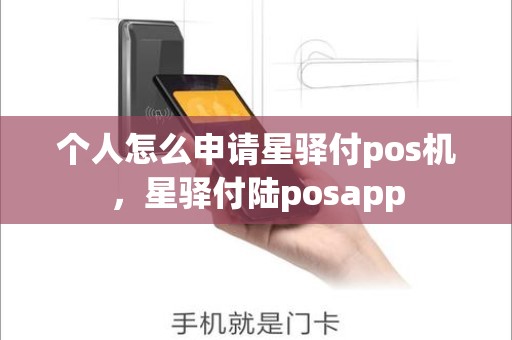 个人怎么申请星驿付pos机，星驿付陆posapp