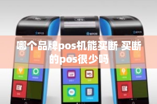 哪个品牌pos机能买断 买断的pos很少吗