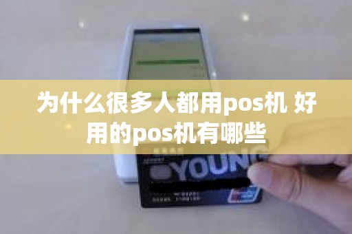 为什么很多人都用pos机 好用的pos机有哪些