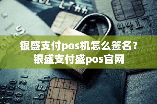 银盛支付pos机怎么签名？银盛支付盛pos官网