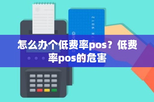 怎么办个低费率pos？低费率pos的危害