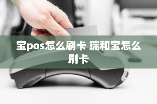 宝pos怎么刷卡 瑞和宝怎么刷卡