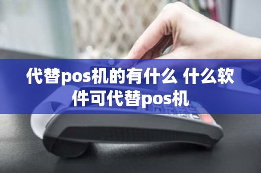 代替pos机的有什么 什么软件可代替pos机