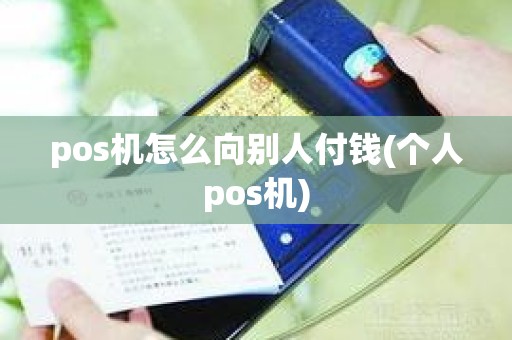 pos机怎么向别人付钱(个人pos机)