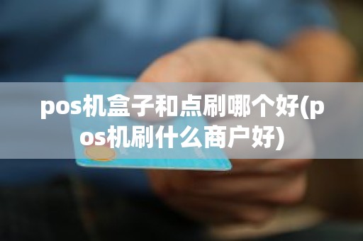 pos机盒子和点刷哪个好(pos机刷什么商户好)