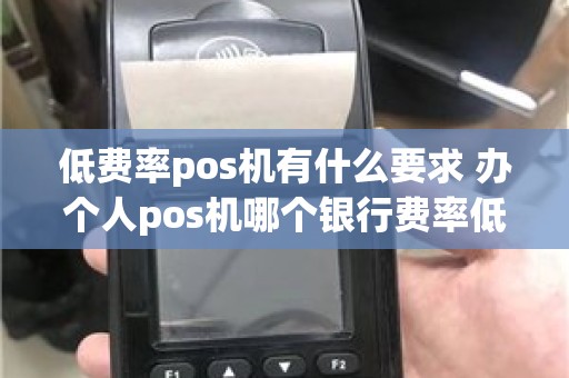 低费率pos机有什么要求 办个人pos机哪个银行费率低