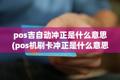 pos吉自动冲正是什么意思(pos机刷卡冲正是什么意思)