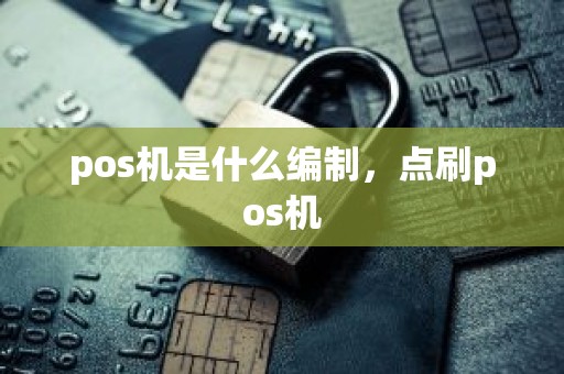 pos机是什么编制，点刷pos机