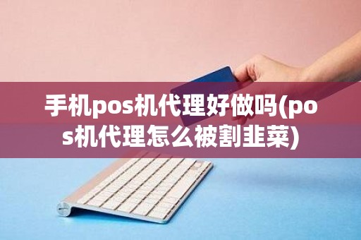 手机pos机代理好做吗(pos机代理怎么被割韭菜)