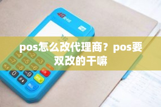 pos怎么改代理商？pos要双改的干嘛