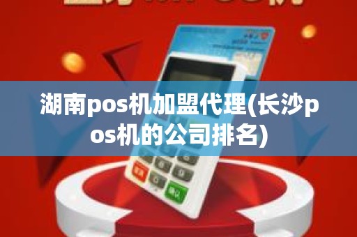 湖南pos机加盟代理(长沙pos机的公司排名)