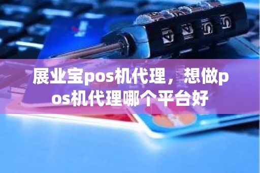 展业宝pos机代理，想做pos机代理哪个平台好